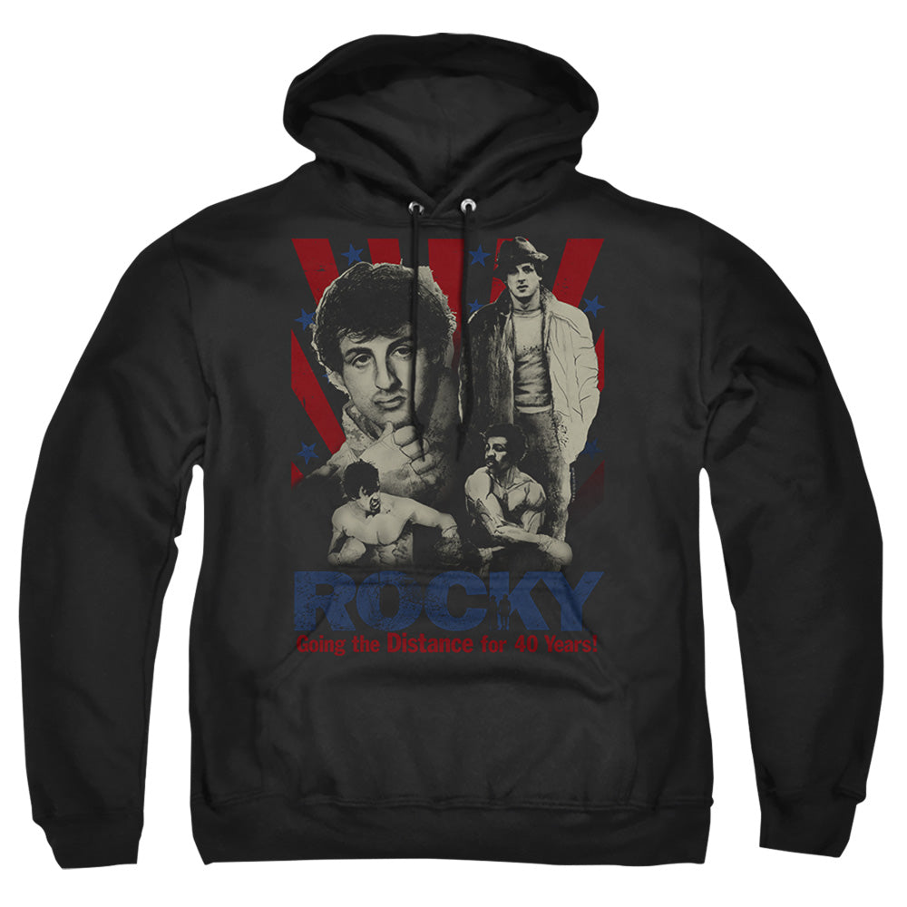 Rocky Going The Distance Mens Hoodie Black