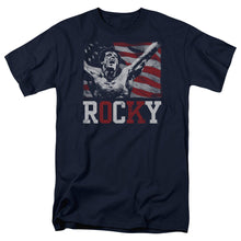 Load image into Gallery viewer, Rocky Flag Champion Mens T Shirt Navy