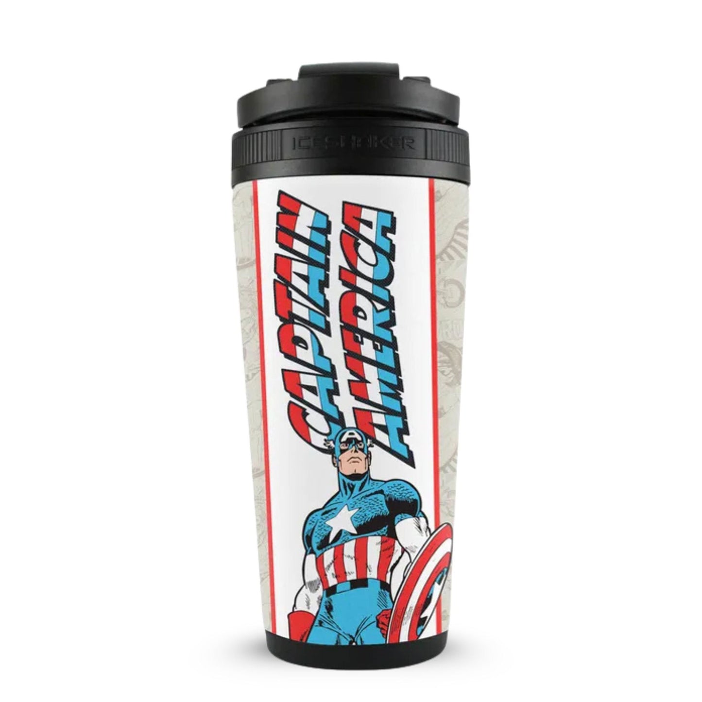 Marvel Retro Captain America 4D Ice Shaker Cup Officially Licensed