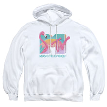 Load image into Gallery viewer, Mtv Flamingo Logo Mens Hoodie White