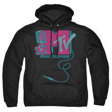 Load image into Gallery viewer, Mtv Microphone Logo Mens Hoodie Black