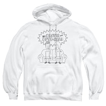 Load image into Gallery viewer, Beavis And Butthead Couch Logo Mens Hoodie White