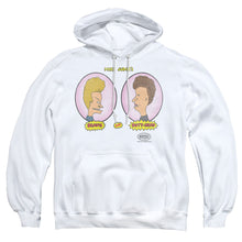 Load image into Gallery viewer, Beavis And Butthead Heads In Ovals Mens Hoodie White