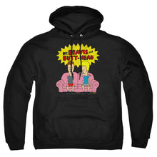 Load image into Gallery viewer, Beavis And Butthead Couch Logo Og Mens Hoodie Black