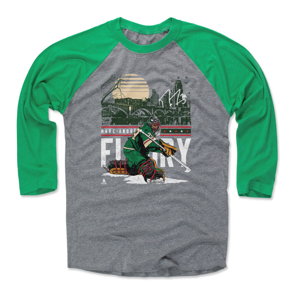 Marc-Andre Fleury Minnesota City Skyline WHT