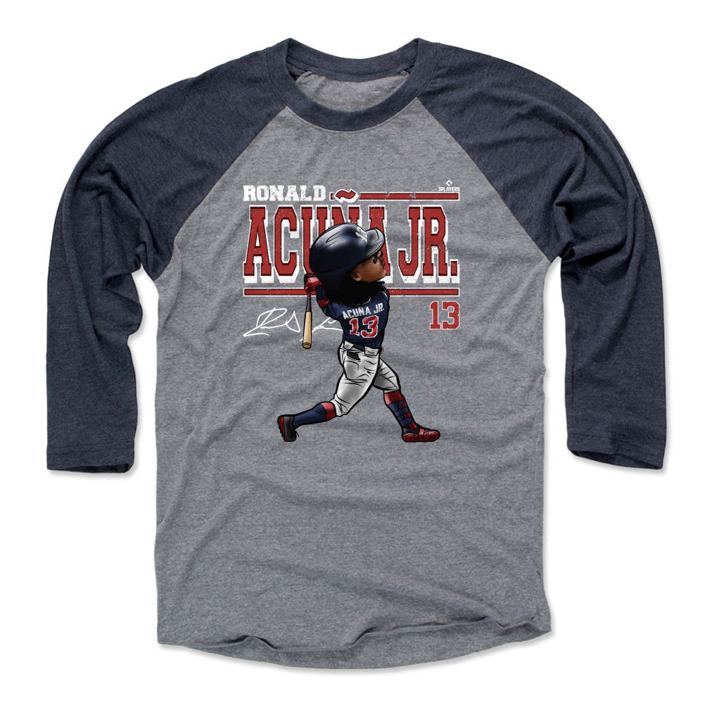 Ronald Acuna Jr. Cartoon WHT