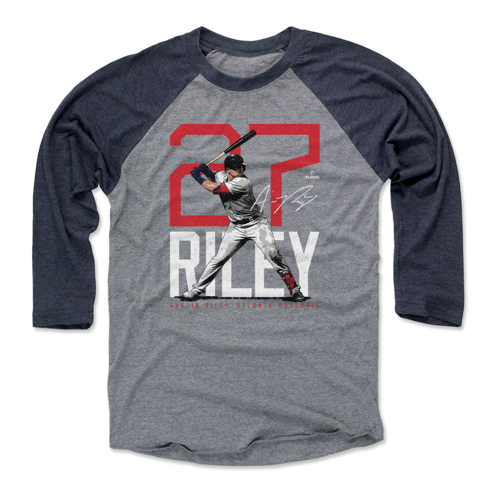 Austin Riley Atlanta Bold Number WHT