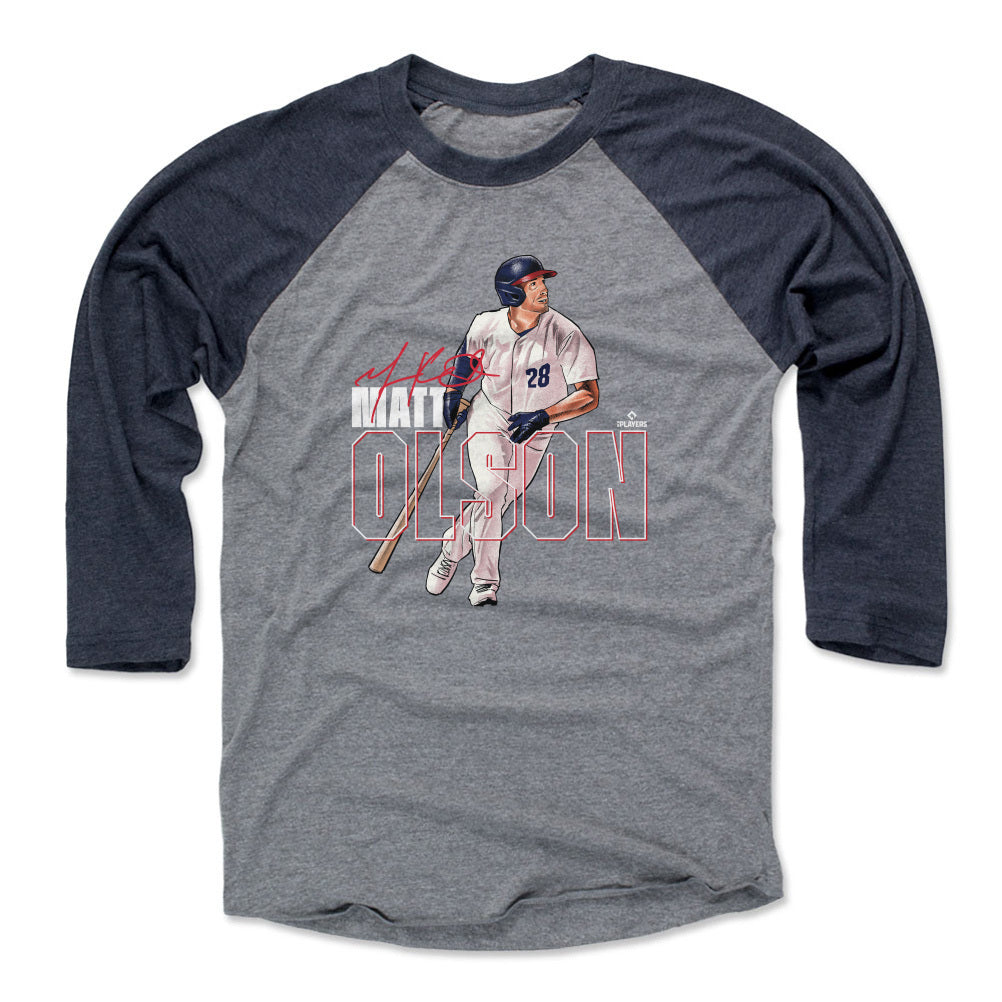 Matt Olson Atlanta Stance WHT