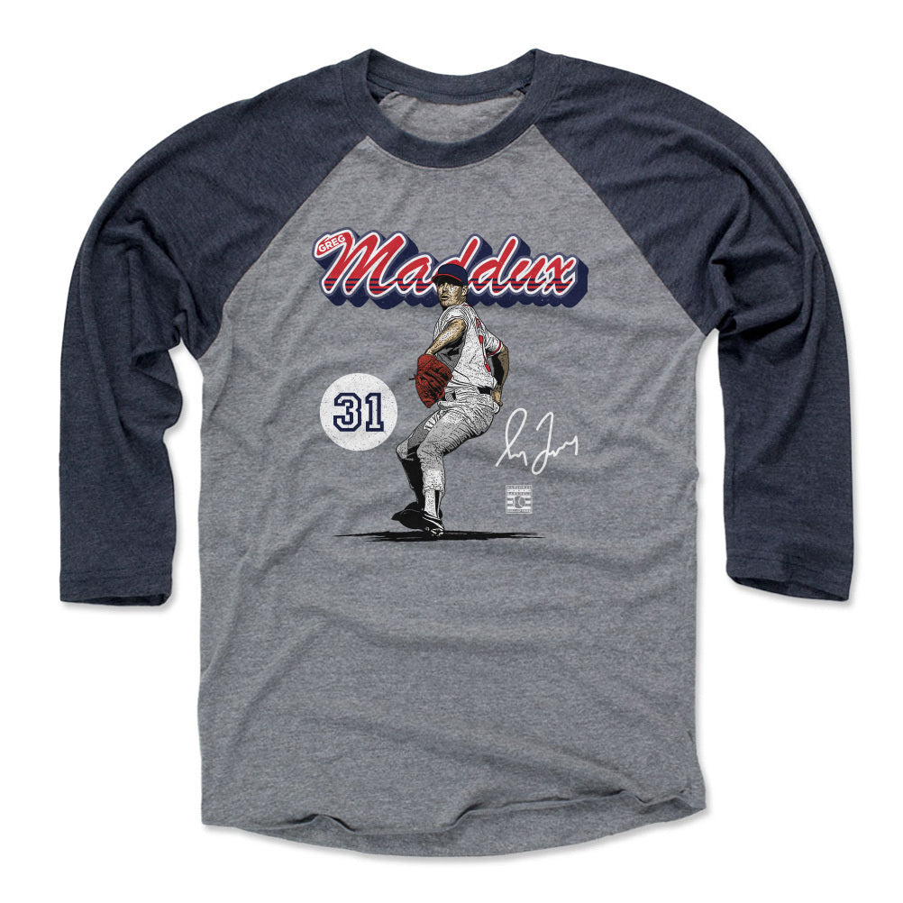 Greg Maddux Atlanta Retro Script WHT
