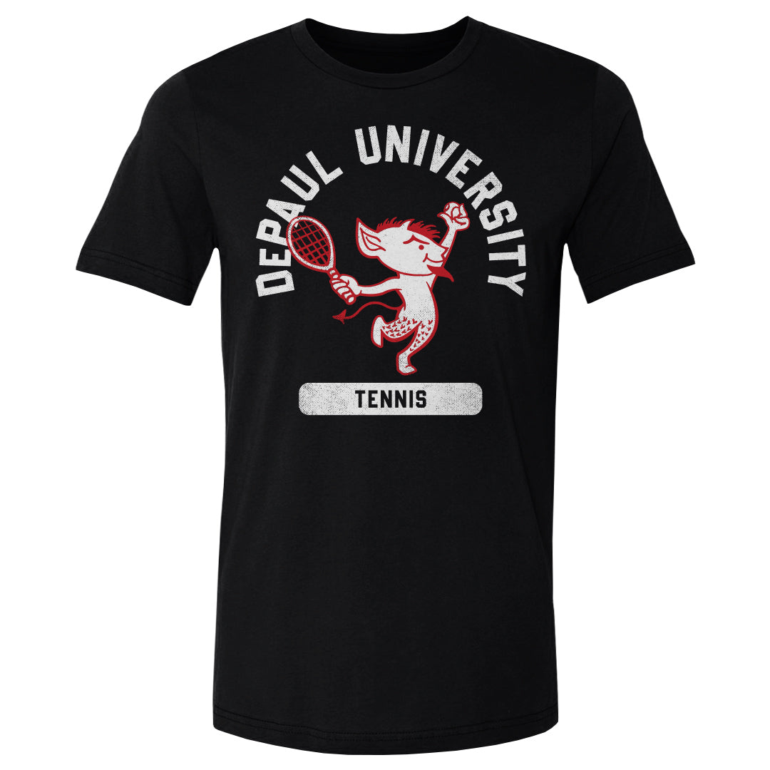 DePaul Blue Demons Mascot Tennis WHT
