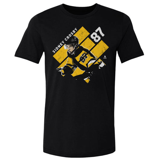 Sidney Crosby Stripes Y WHT Mens T Shirt 500 Level Officially Licensed Fan Gear