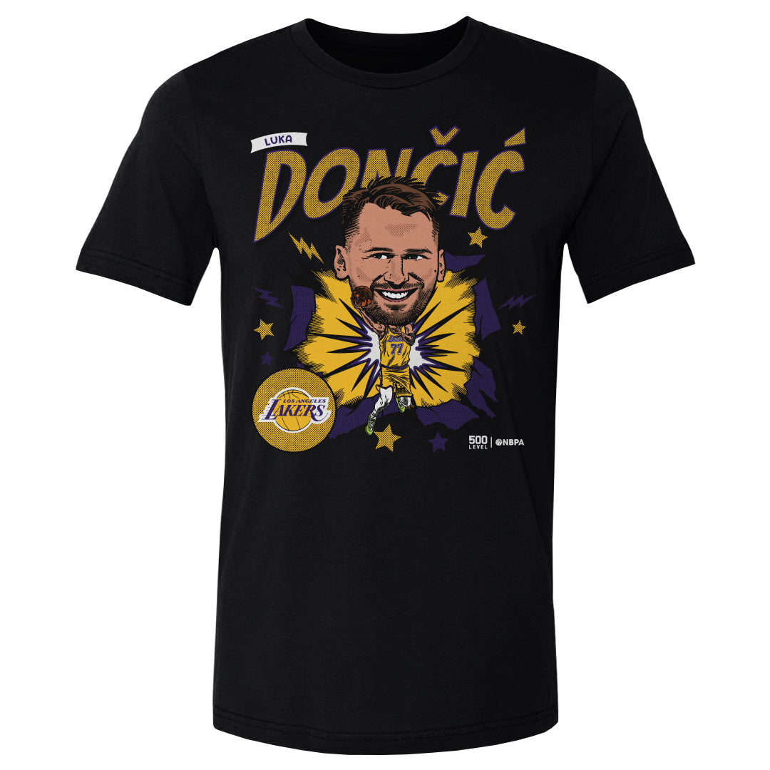 Luka Doncic Los Angeles Lakers Caricature WHT