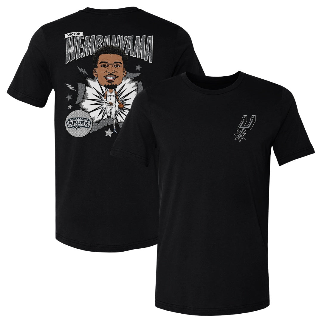 Victor Wembanyama San Antonio Spurs Caricature F&B WHT