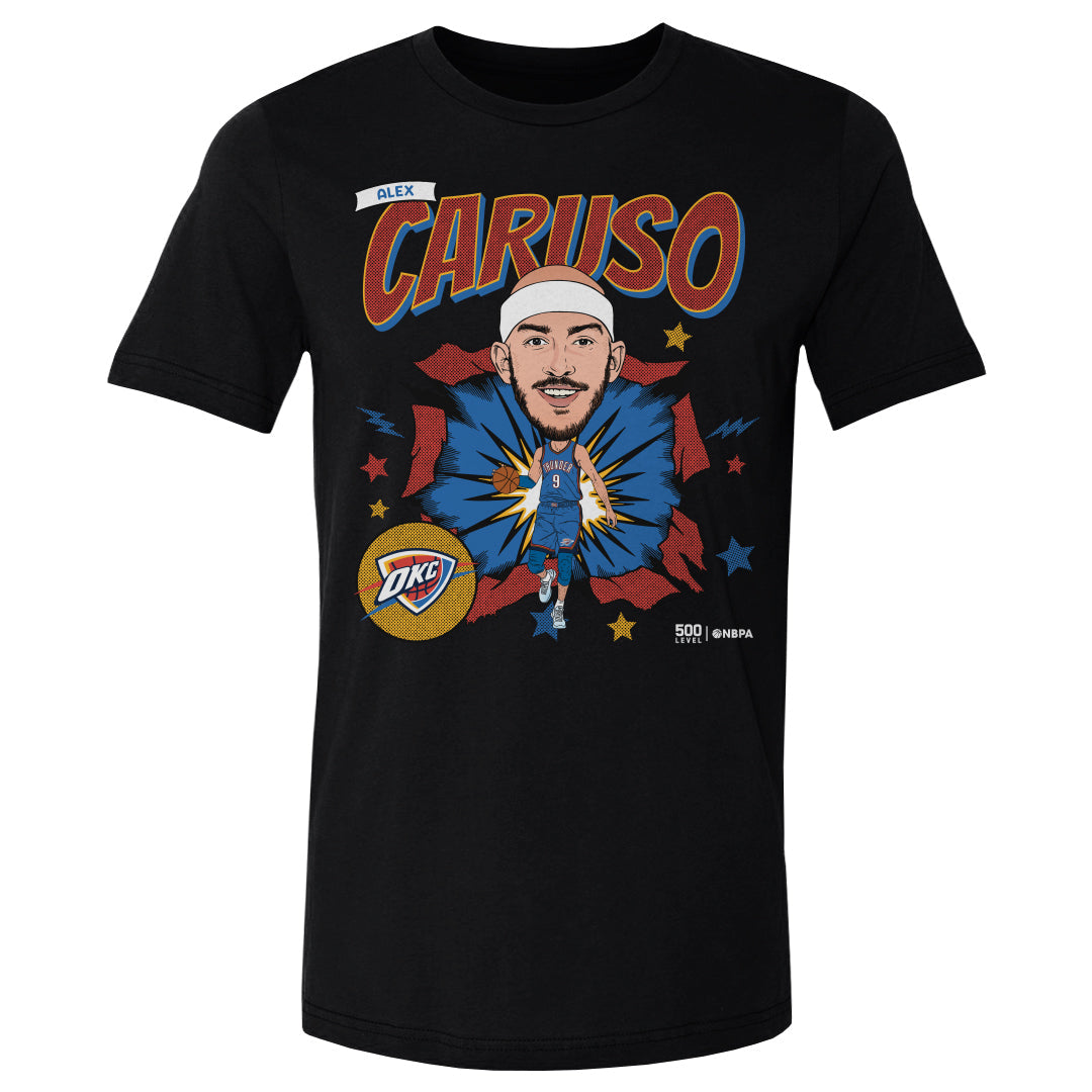 Alex Caruso Oklahoma City Thunder Caricature WHT