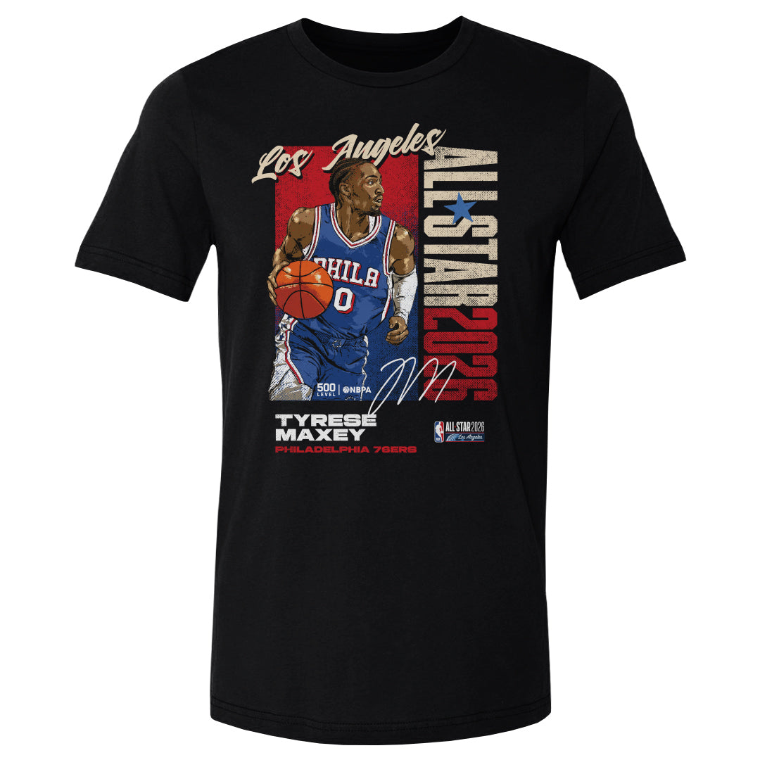 Tyrese Maxey Philadelphia 76ers 2026 NBA All-Star Vertical WHT