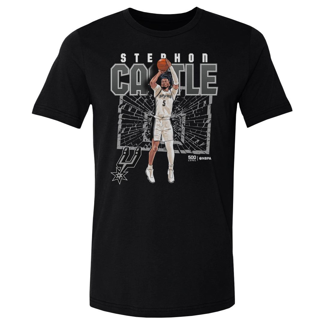 Stephon Castle San Antonio Spurs Shattered WHT