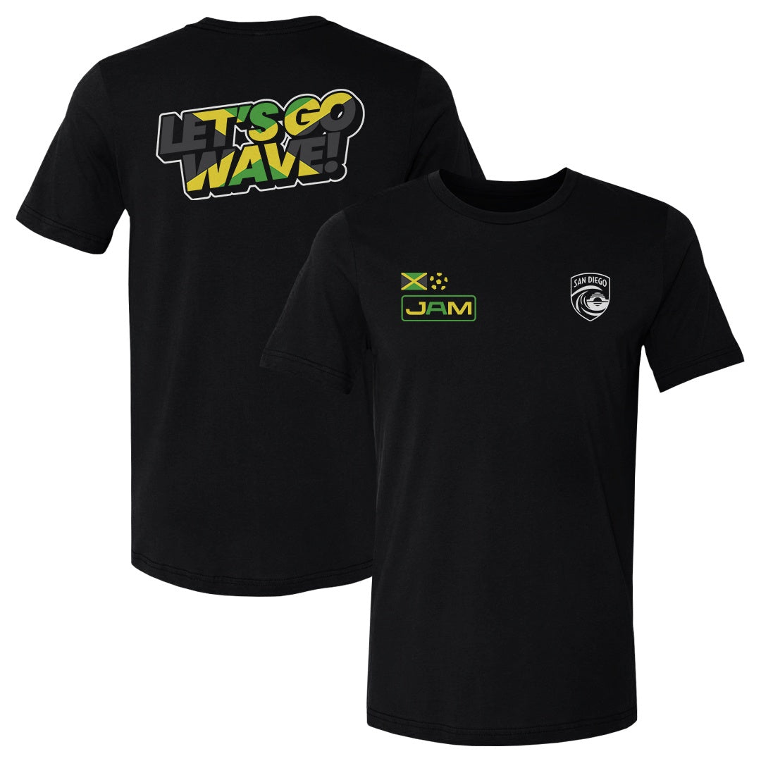 San Diego Wave FC 2026 Jamaica Let's Go Wave F&B WHT