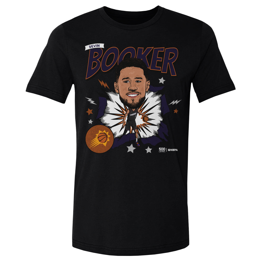Devin Booker Phoenix Suns Caricature WHT