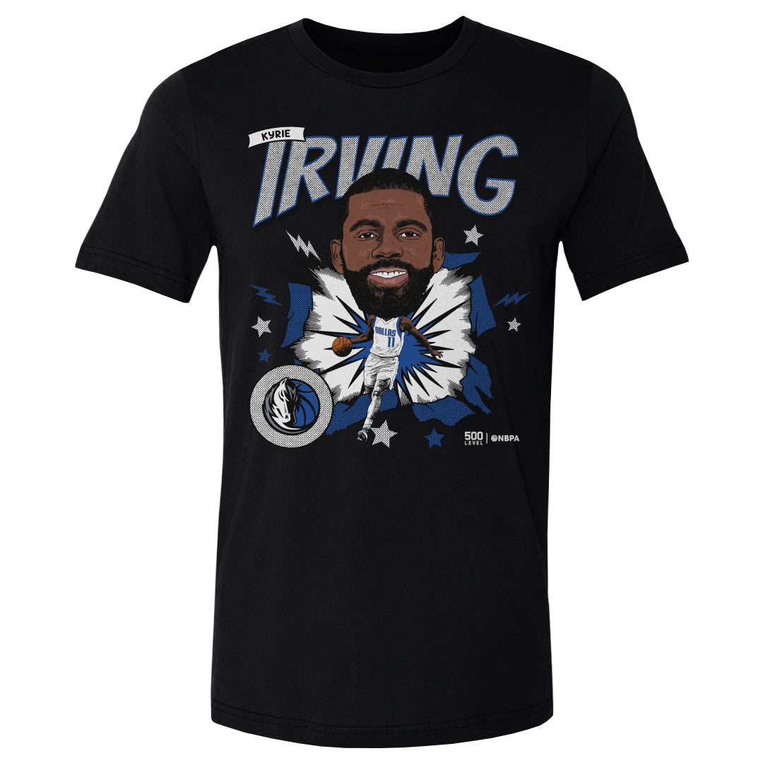 Kyrie Irving Dallas Mavericks Caricature WHT