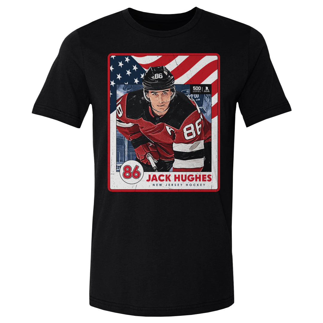 Jack Hughes New Jersey USA Card WHT