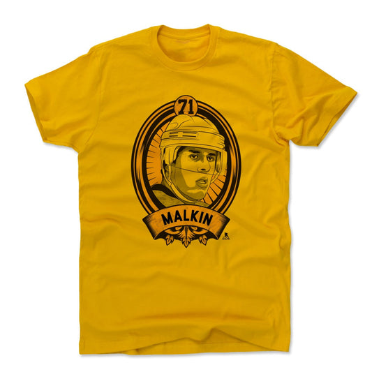 Evgeni Malkin Shield Y Mens T Shirt 500 Level Officially Licensed Fan Gear