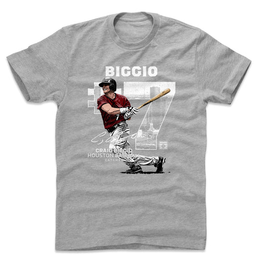Craig Biggio Throwback Number WHT Mens T Shirt 500 Level Officially Licensed Fan Gear