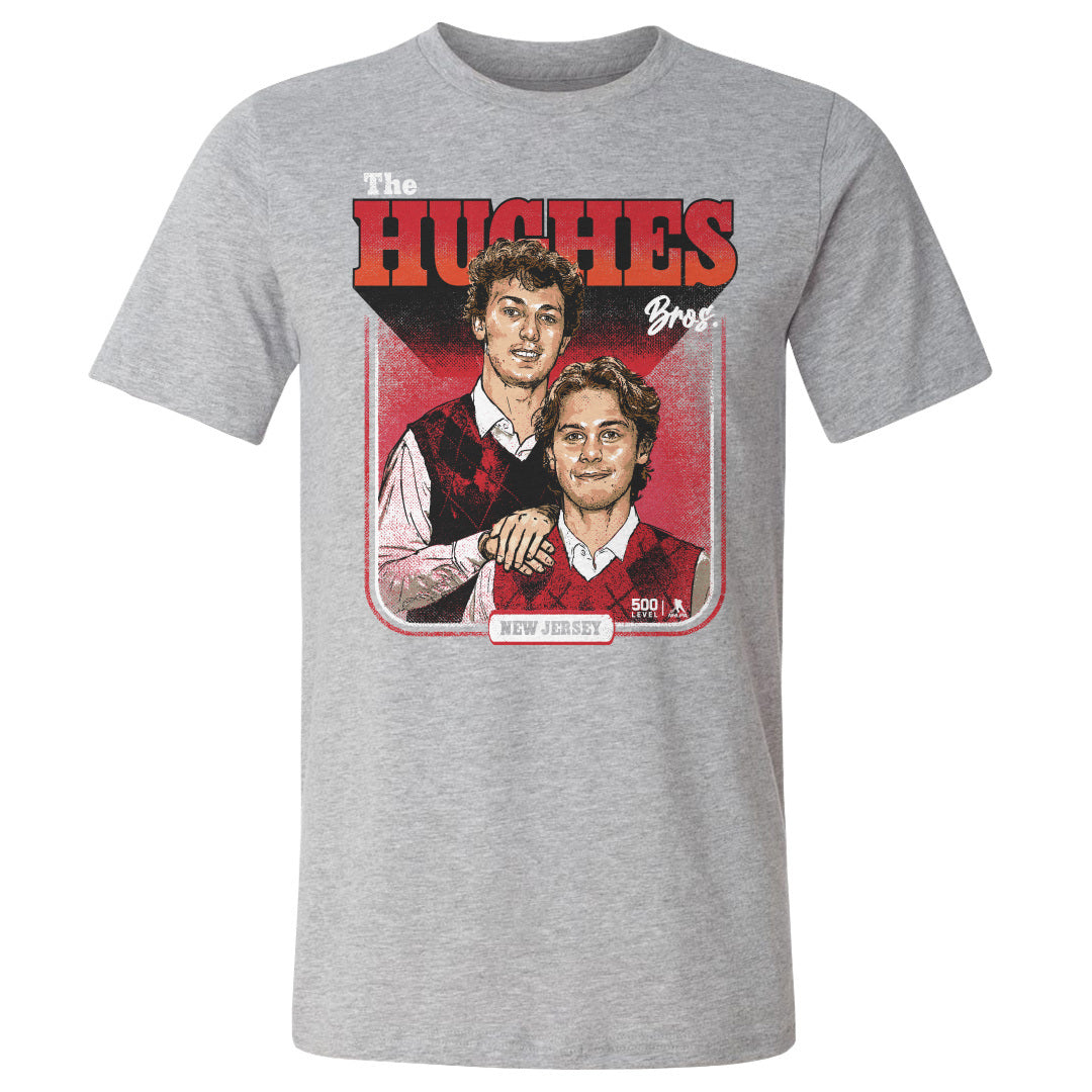 Luke Hughes & Jack Hughes New Jersey Step Brothers WHT