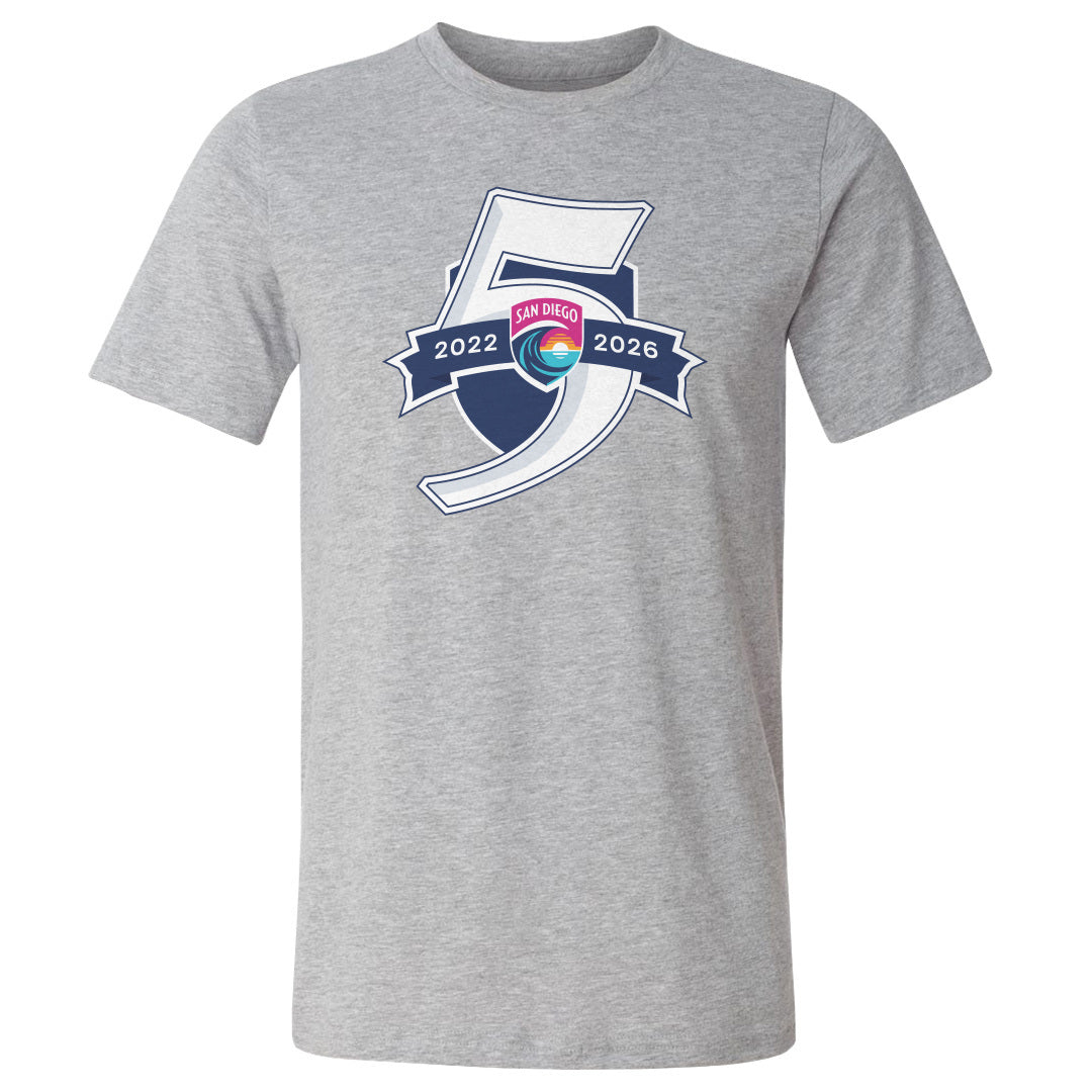San Diego Wave FC 5 Seasons Logo WHT