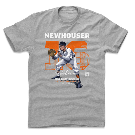 Hal Newhouser Throwback WHT Mens T Shirt 500 Level Officially Licensed Fan Gear