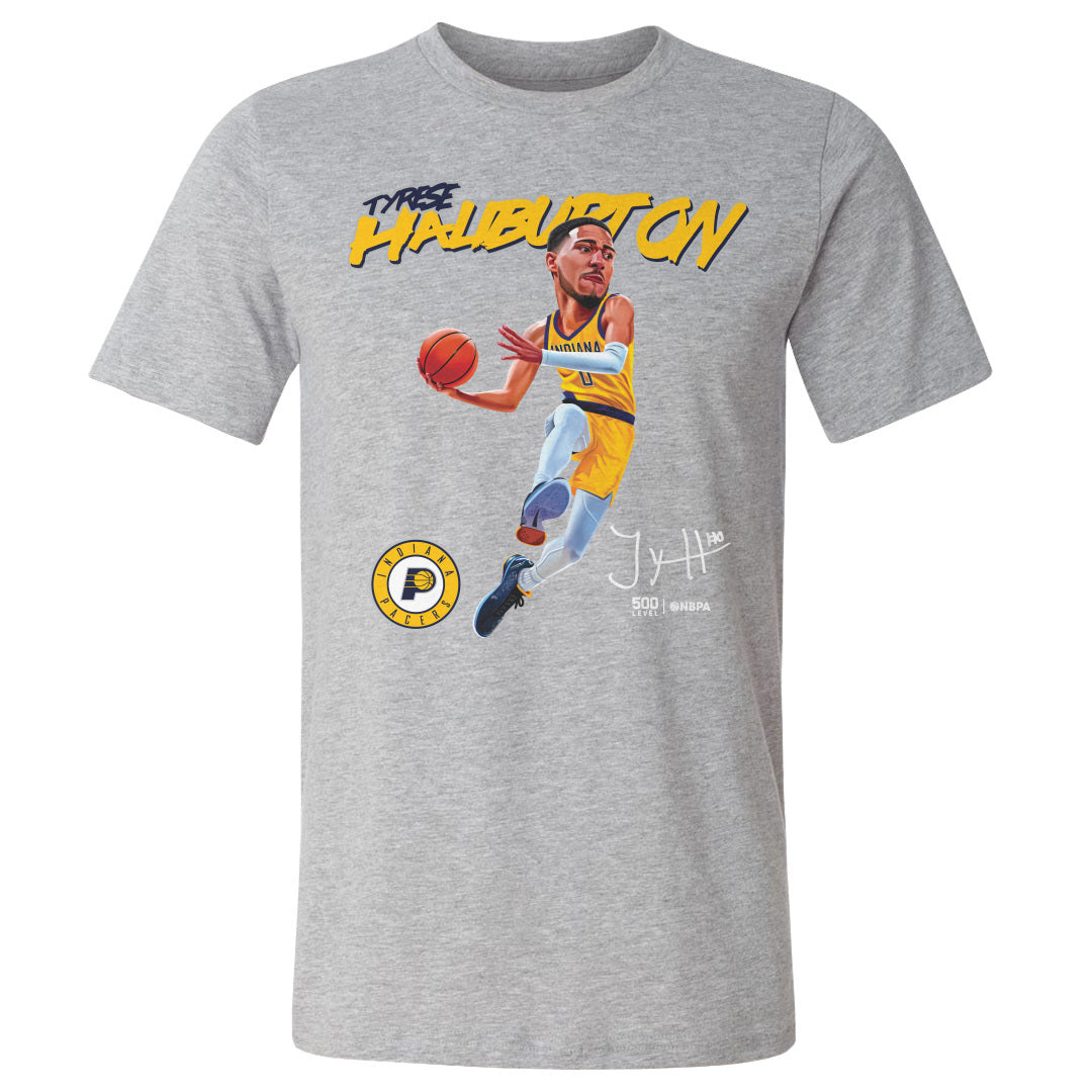 Tyrese Haliburton Indiana Pacers Caricature WHT