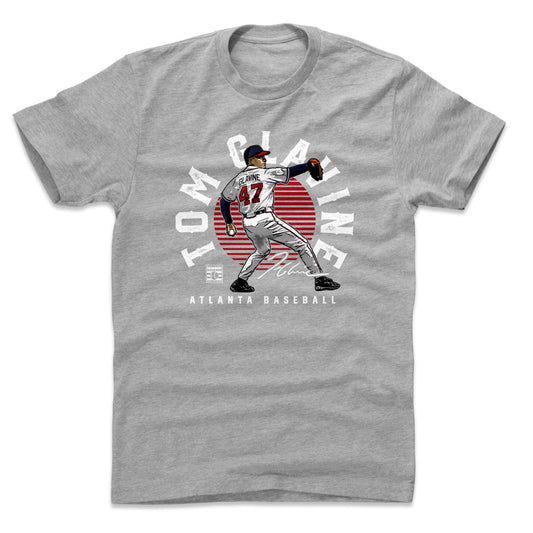 Tom Glavine Emblem WHT Mens T Shirt 500 Level Officially Licensed Fan Gear