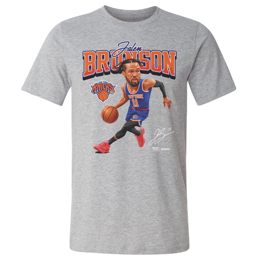 Jalen Brunson New York Knicks Caricature WHT