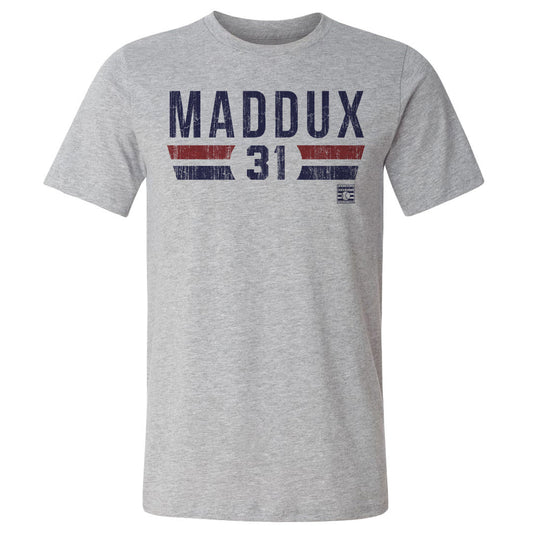 Greg Maddux Atlanta Font Mens T Shirt 500 Level Officially Licensed Fan Gear