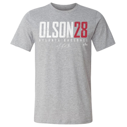 Matt Olson Atlanta Elite WHT Mens T Shirt 500 Level Officially Licensed Fan Gear