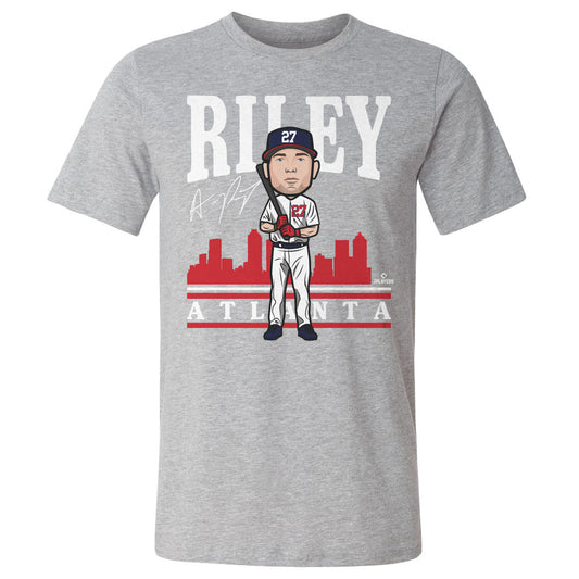Austin Riley Toon R WHT Mens T Shirt 500 Level Officially Licensed Fan Gear