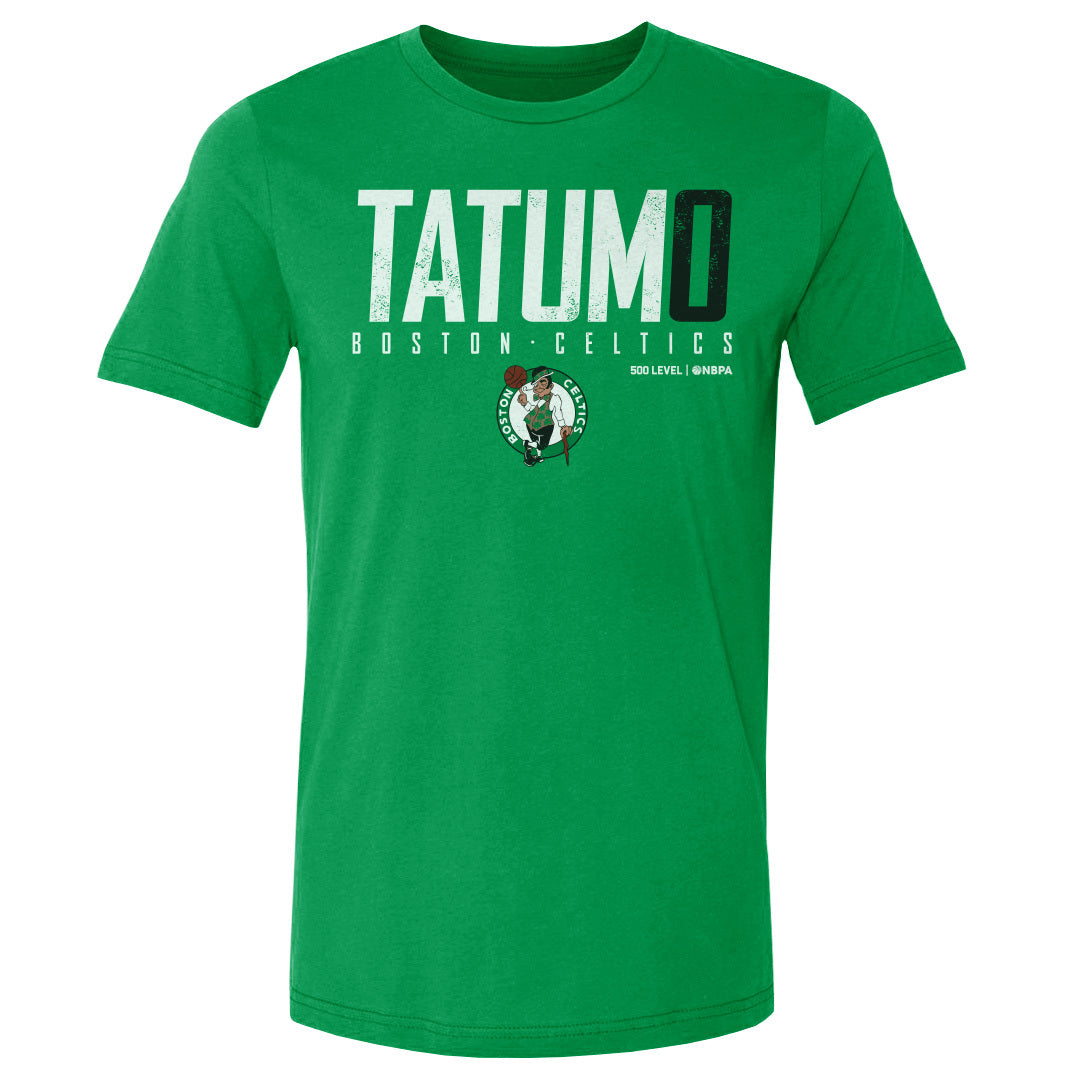 Jayson Tatum Boston Celtics Elite WHT Mens T Shirt 500 Level Officially Licensed Fan Gear