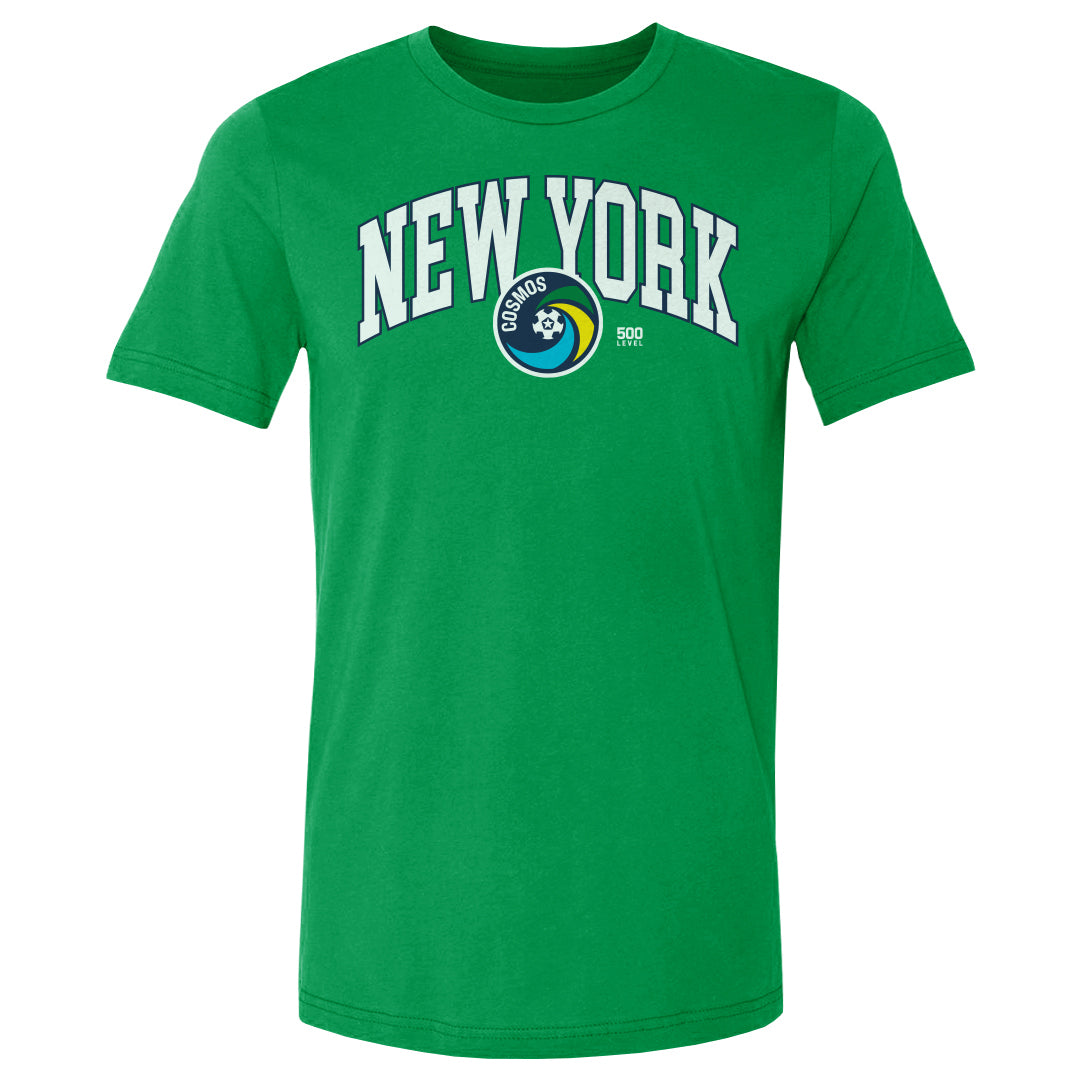 New York Cosmos Arc WHT Mens T Shirt 500 Level Officially Licensed Fan Gear