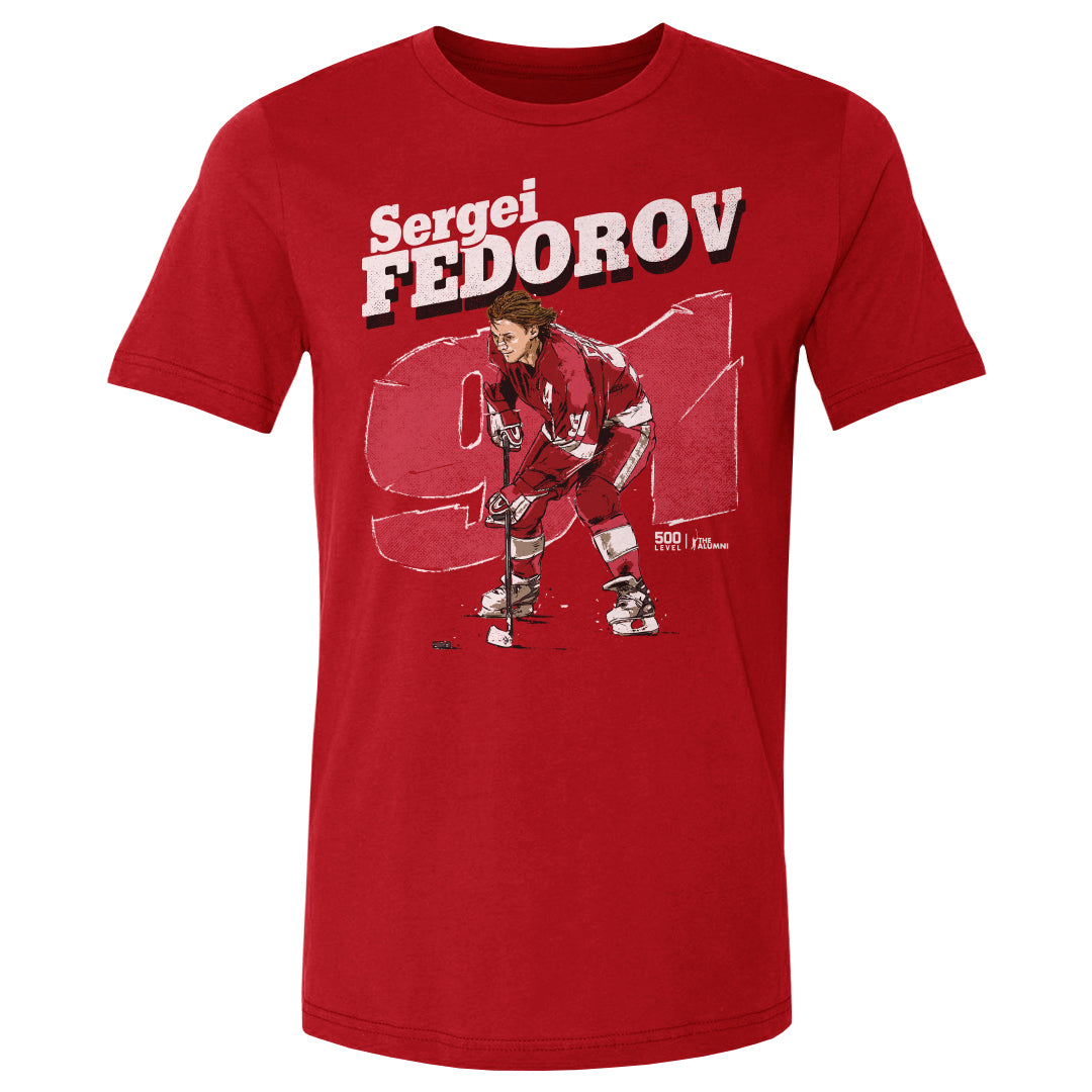 Sergei Fedorov Detroit Retro WHT