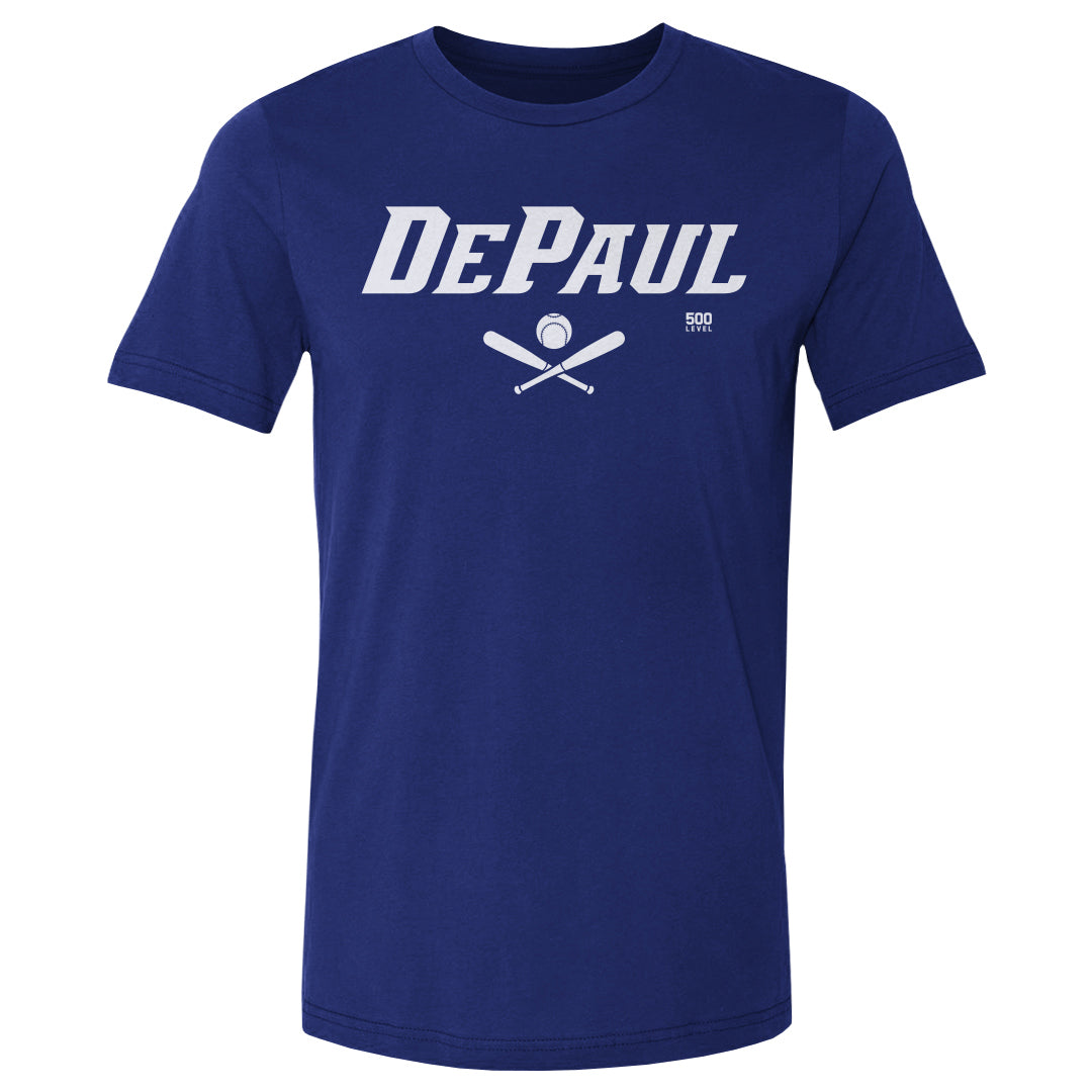 DePaul Blue Demons Softball Minimalist WHT