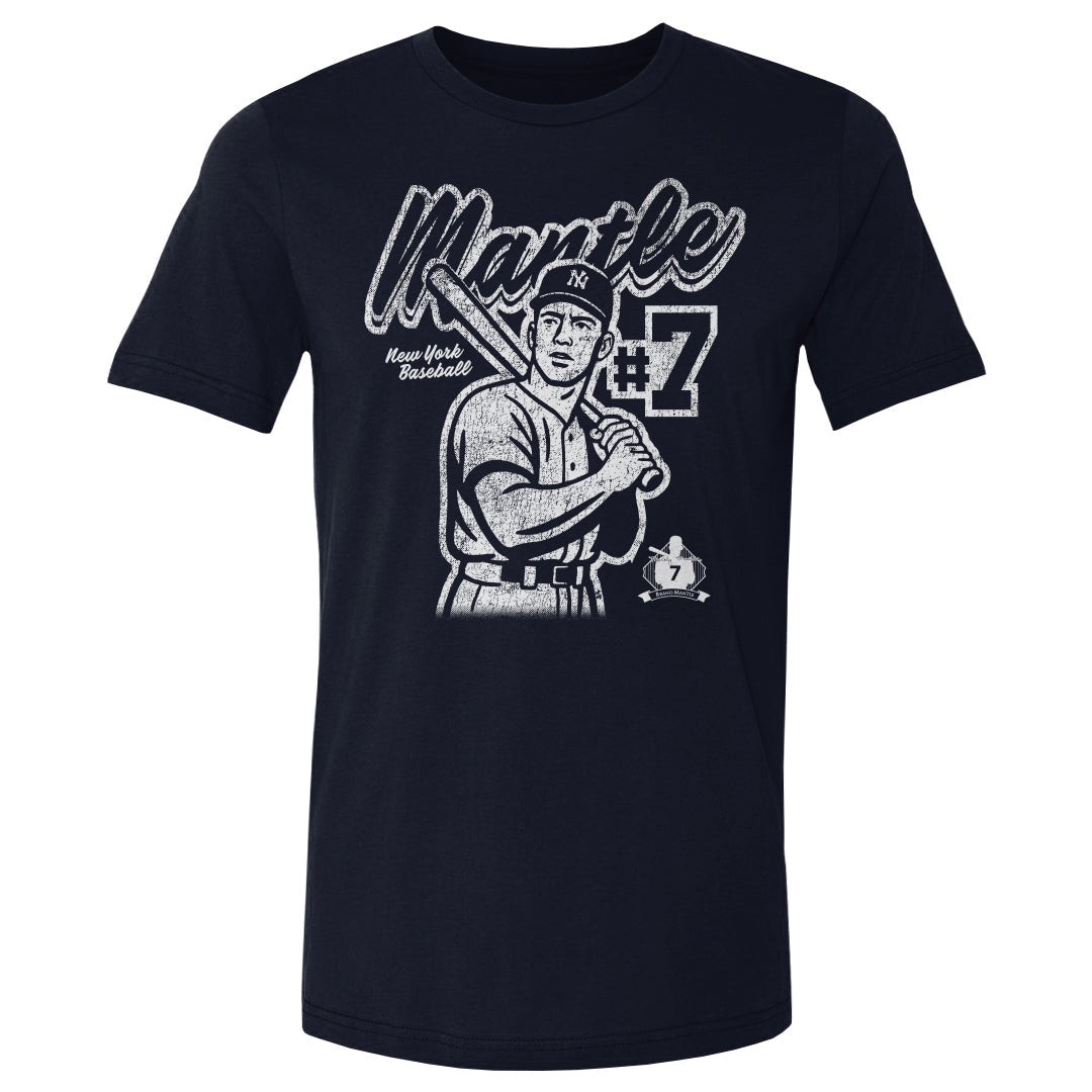 Mickey Mantle New York Y Retro WHT