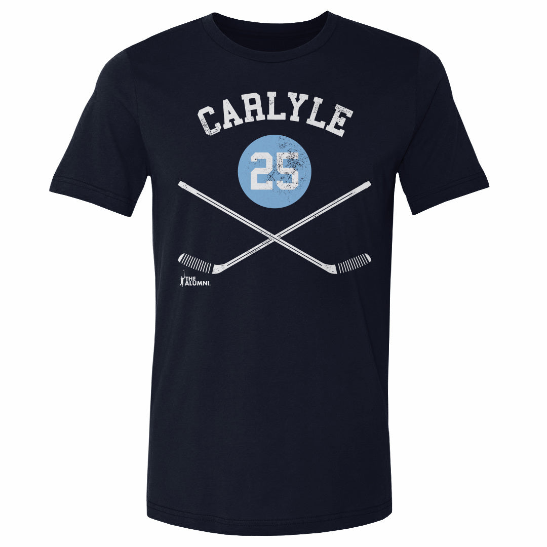 Randy Carlyle Pittsburgh 25 Sticks WHT