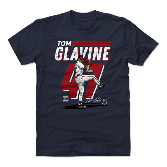 Tom Glavine Retro WHT Mens T Shirt 500 Level Officially Licensed Fan Gear