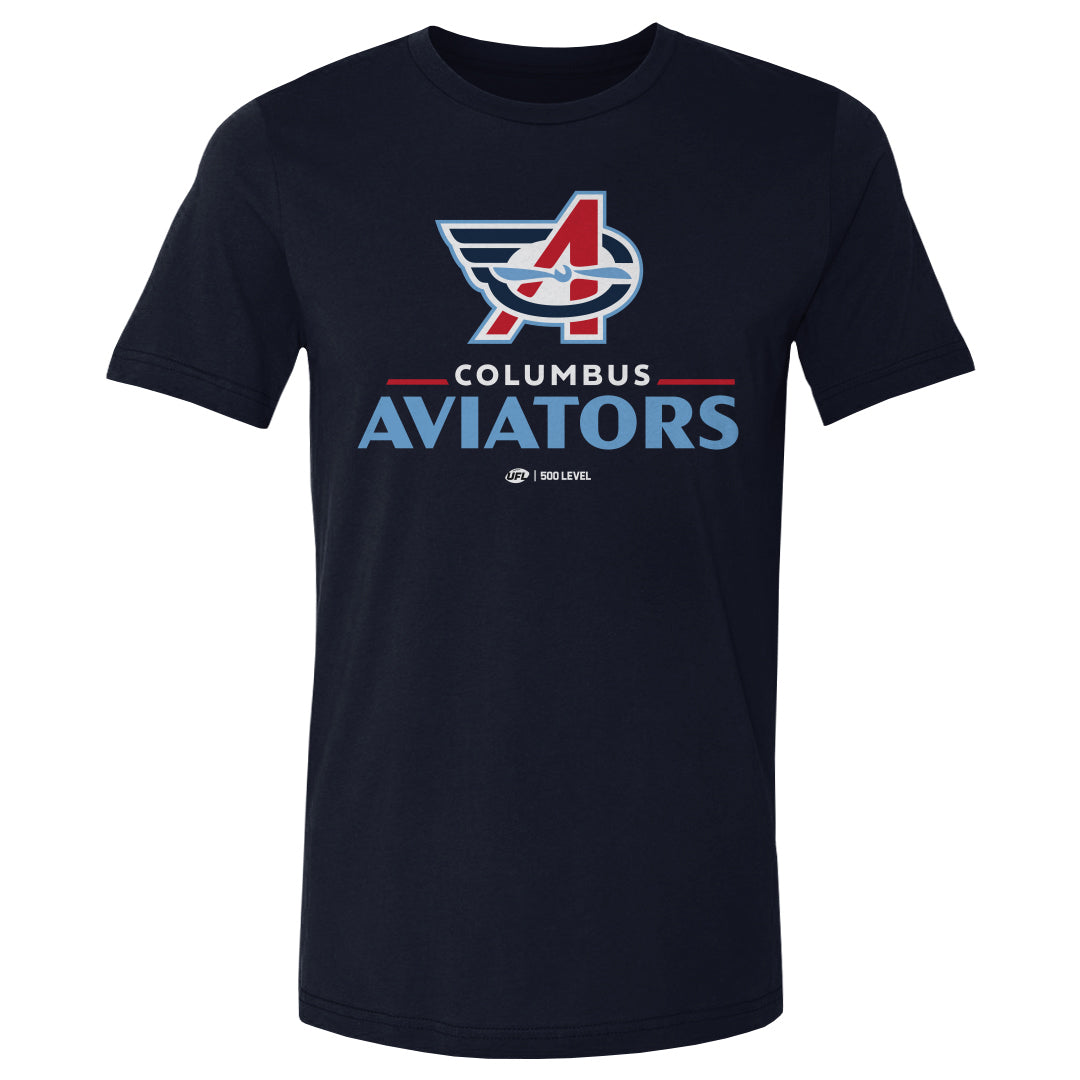 Columbus Aviators Primary Logo WHT