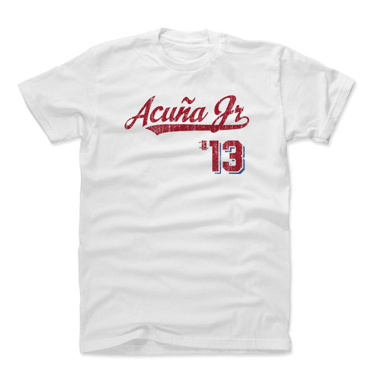 Ronald Acuna Jr. Script R Mens T Shirt 500 Level Officially Licensed Fan Gear