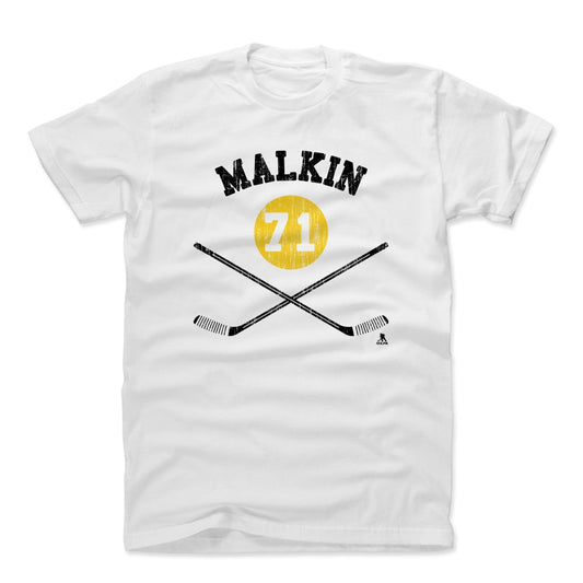 Evgeni Malkin Sticks Y Mens T Shirt 500 Level Officially Licensed Fan Gear