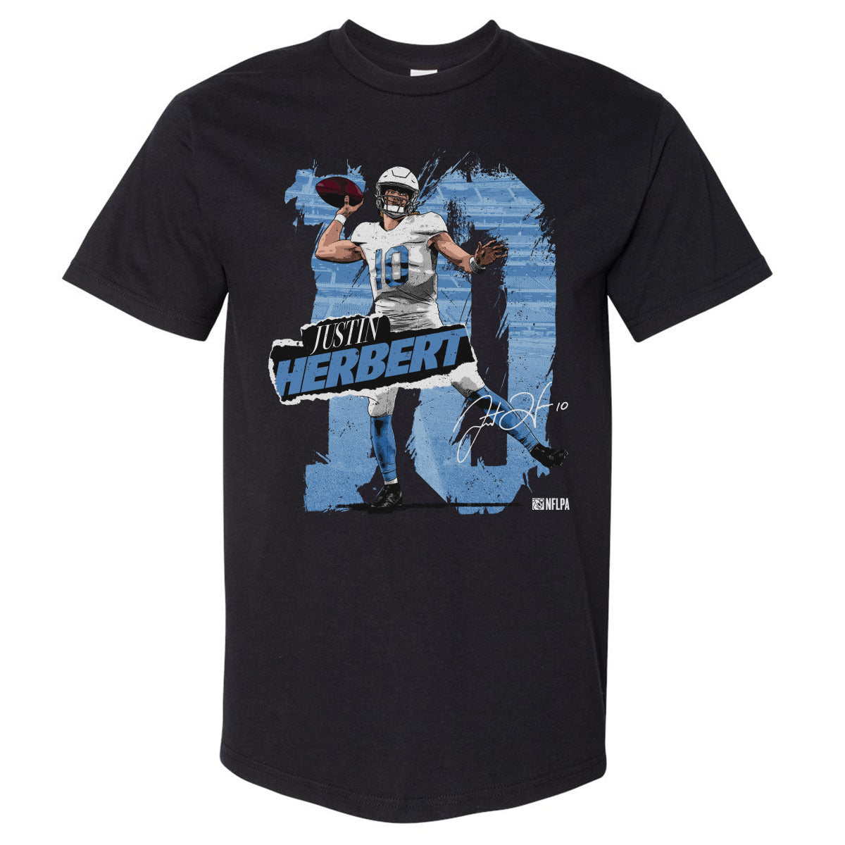 Justin Herbert Los Angeles C Rough WHT