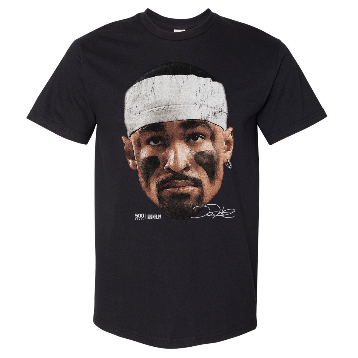 Jalen Hurts Philadelphia Vintage Head WHT
