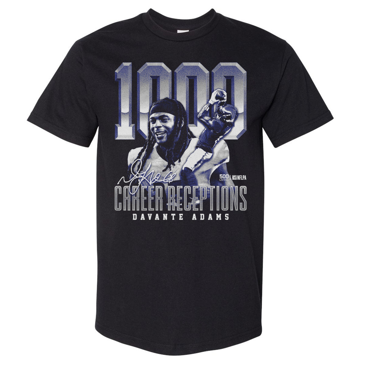 Davante Adams Los Angeles R 1000 Career Receptions WHT