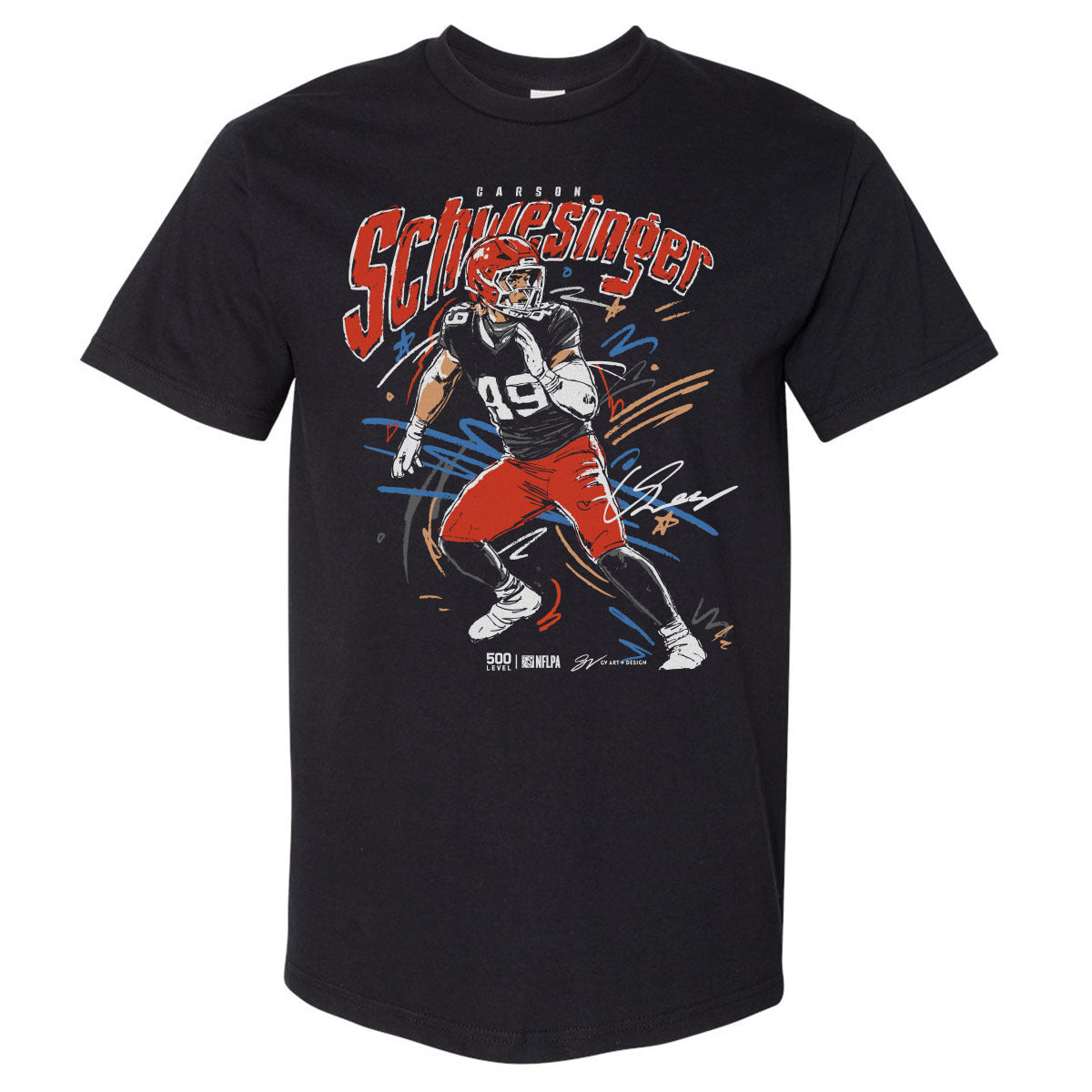 Carson Schwesinger Cleveland Scribble WHT