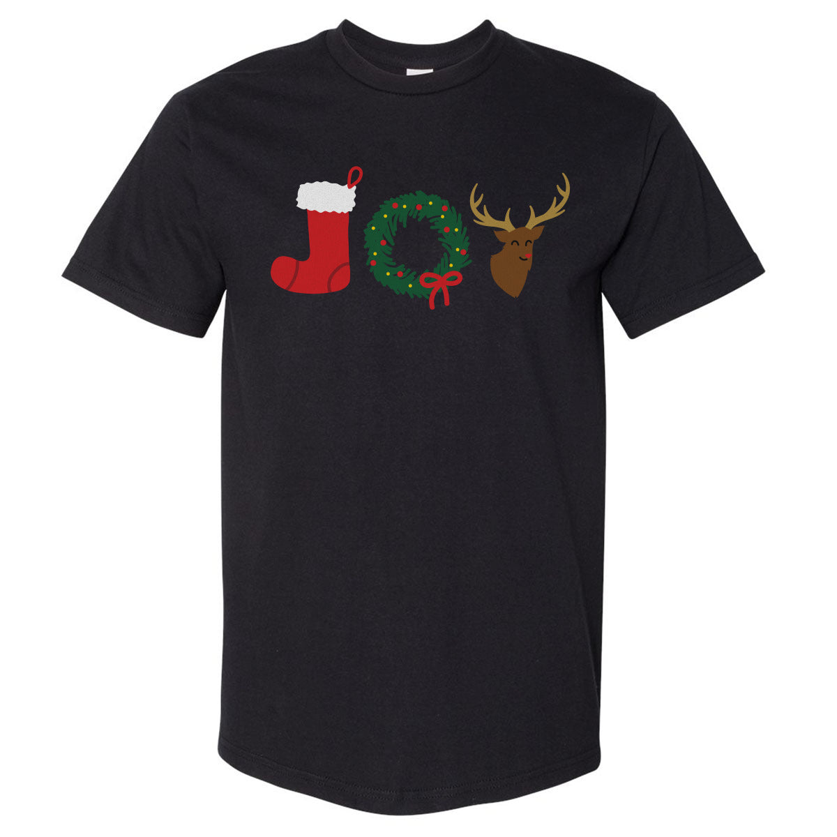 Christmas JOY Cartoon WHT